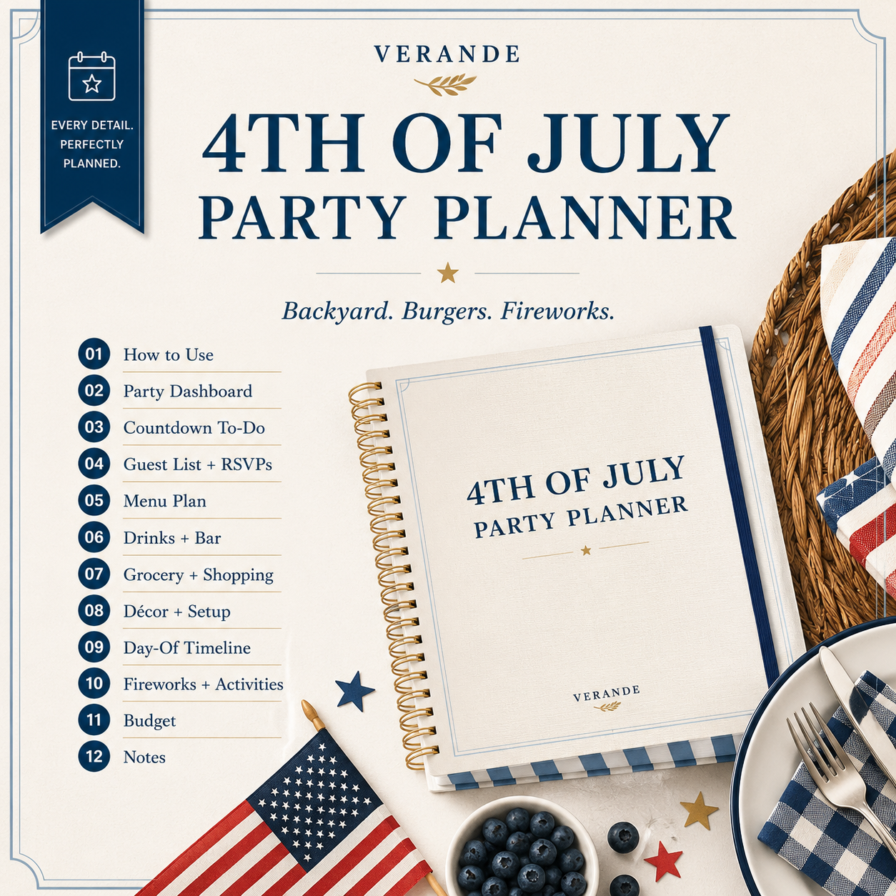4th of July Party Planner
