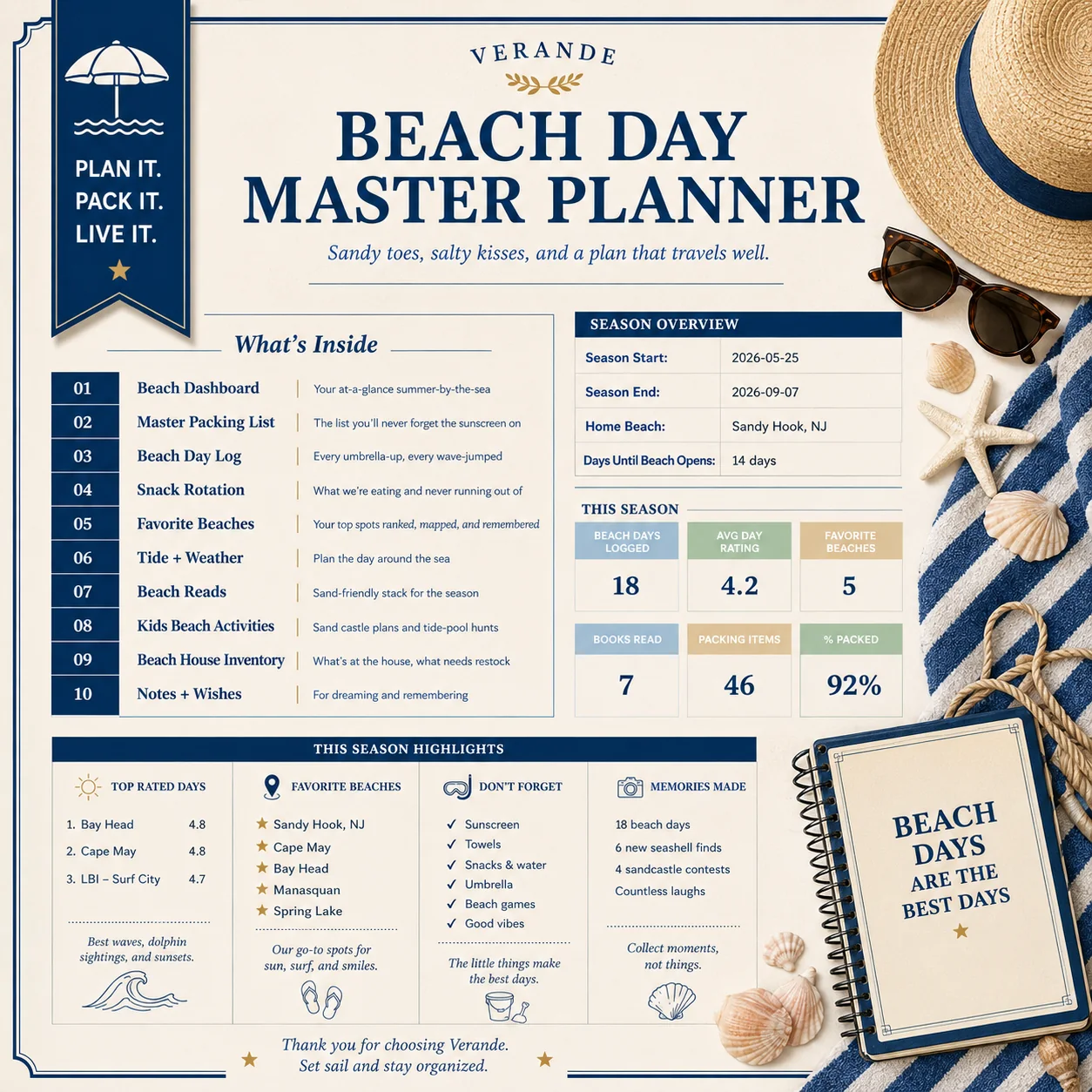 Beach Day Master Planner