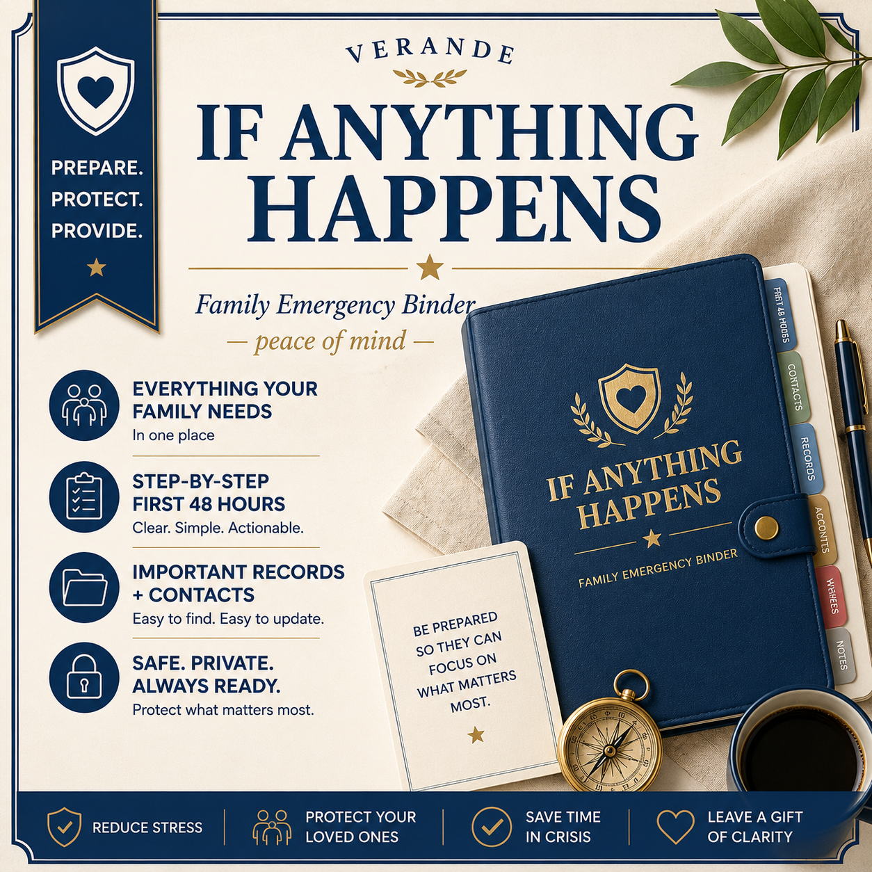 If Anything Happens Family Binder