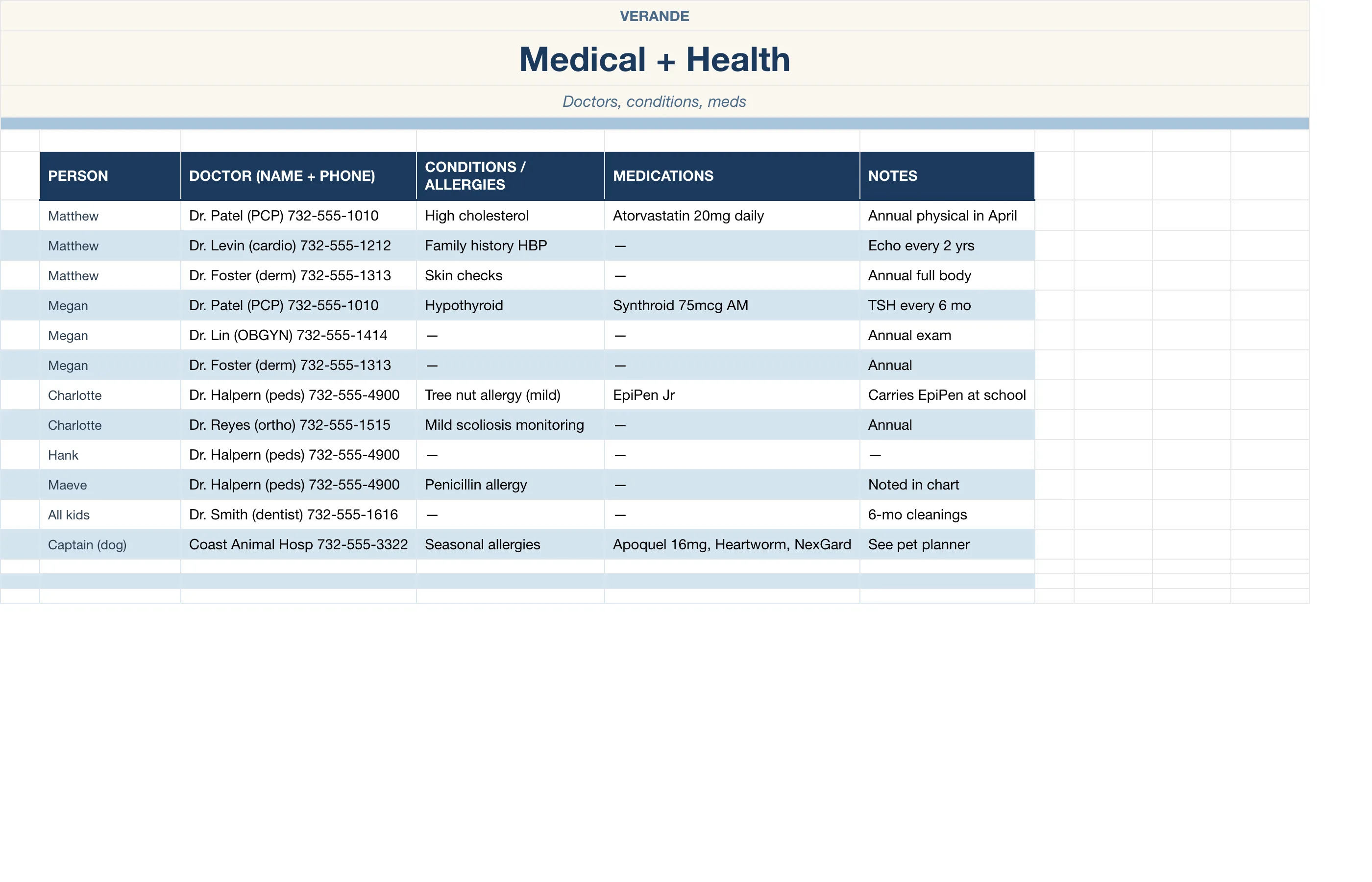 In Case Of Binder — Medical & Health