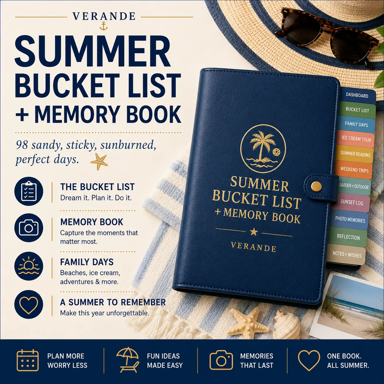 Summer Bucket List Memory Book