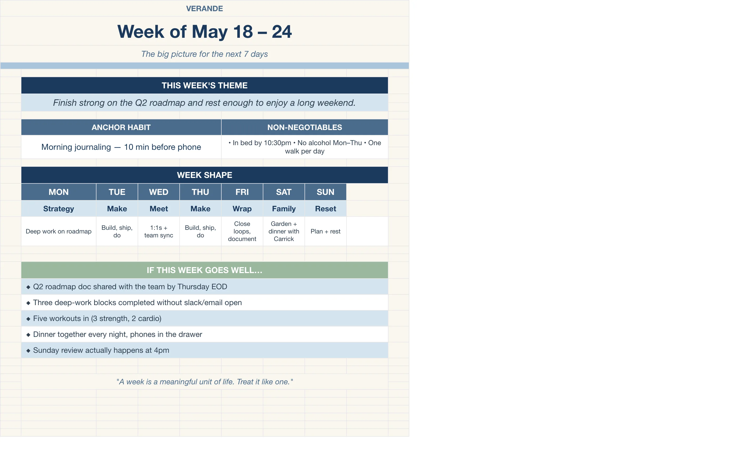Weekly Planner — This Week At-A-Glance
